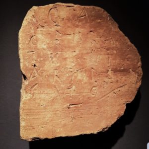 The Conimbriga inscription in Portugal, discovered in 1971.